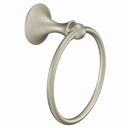 Moen Lounge Brushed Nickel Towel Ring  DN7786BN - Plumbing Market