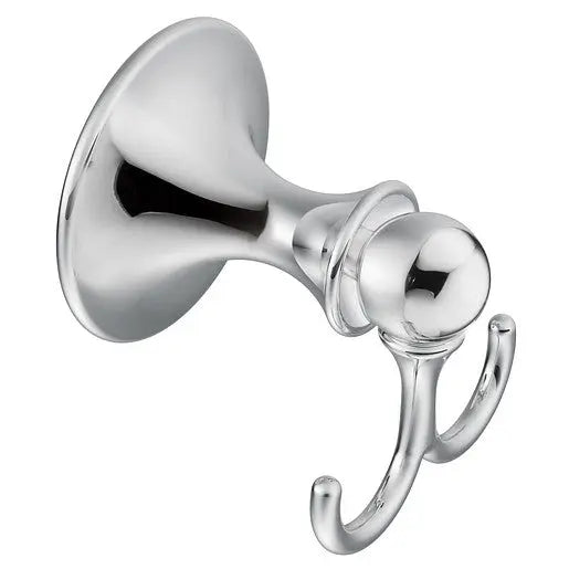 Moen Lounge Chrome Double Robe Hook  DN7703CH - Plumbing Market