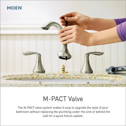 Moen M-PACT Widespread Valve 8" - 16" Centre 1/2" IPS Connection - Plumbing Market