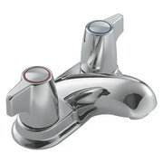 Moen Manor Chrome Two-Handle Low Arc Bathroom Faucet  84013 - Plumbing Market
