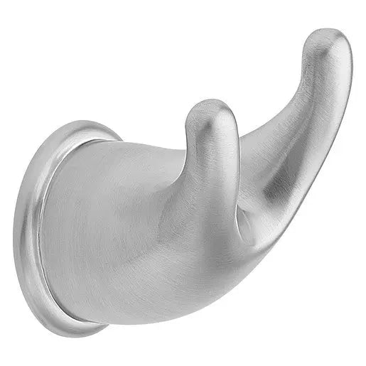 Moen Mason Brushed Chrome Double Robe Hook  YB8003BC - Plumbing Market