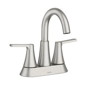 Moen Mikah Spot Resist Brushed Nickel Two-Handle High Arc Bathroom Faucet  84311SRN - Plumbing Market