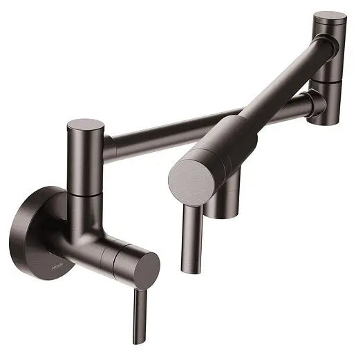 Moen Modern Black Stainless Two-Handle Pot Filler Kitchen Faucet  S665BLS - Plumbing Market
