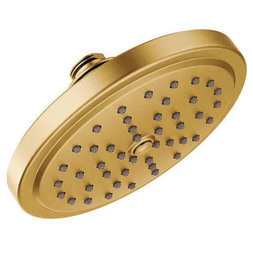 Moen Moen Brushed Gold One-Function 6 3/4" Diameter Spray Head Eco-Performance Rainshower  S176EPBG - Plumbing Market