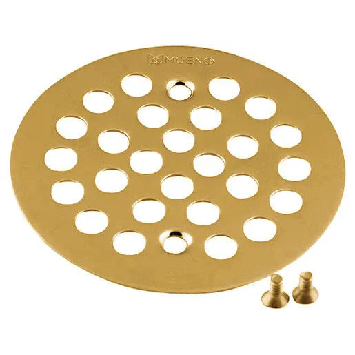 Moen Moen Brushed Gold Tub/Shower Drain Cover  101664BG - Plumbing Market