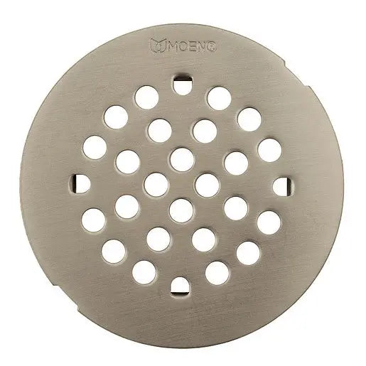 Moen Moen Brushed Nickel 4-1/4" Snap-In Shower Drain Cover  101663BN - Plumbing Market
