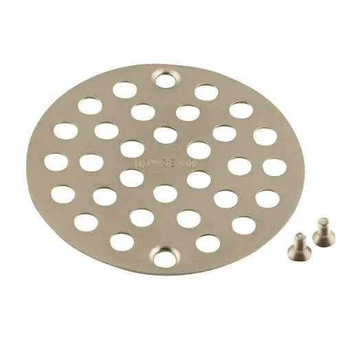 Moen Moen Brushed Nickel 4" Shower Drain Cover (8.7"L X 5.2"W X .4"H)  102763BN - Plumbing Market