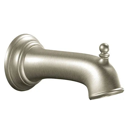 Moen Moen Brushed Nickel 7 1/4" Tub Spout With 1/2" Slip Fit Connection From The Brantford Collection  3857BN - Plumbing Market
