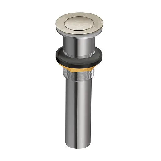 Moen Moen Brushed Nickel Spring Loaded Push Button Bathroom Drain Assembly (With Overflow)  131553BN - Plumbing Market