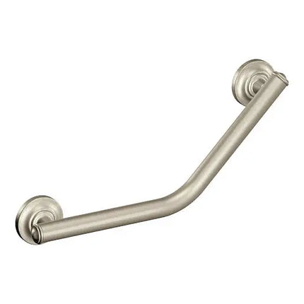 Moen Moen Home Care Brushed Nickel 16" Angled Grab Bar  RA8716D1GBN - Plumbing Market