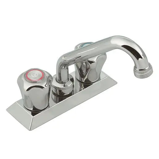 Moen Moen II Chrome Two-Handle Low Arc Centreset Laundry Faucet  4872 - Plumbing Market