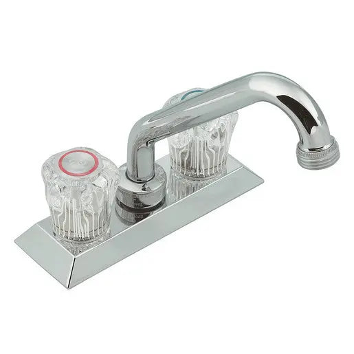 Moen Moen II Chrome Two-Handle Low Arc Centreset Laundry Faucet  4873 - Plumbing Market