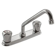 Moen Moen II Chrome Two-Handle Low Arc Kitchen Faucet  77925 - Plumbing Market