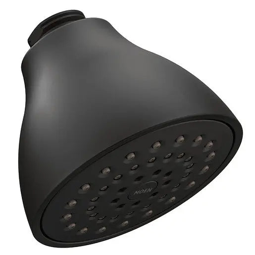 Moen Moen Matte Black One-Function 3 3/4" Diameter Spray Eco-Performance Showerhead  6322EPBL - Plumbing Market