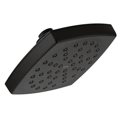 Moen Moen Matte Black One-Function 6" Diameter Spray Head Rainshower  S6365BL - Plumbing Market