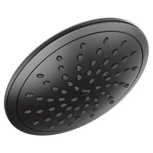 Moen Moen Matte Black One-Function 8" Diameter Spray Head Standard  6345BL - Plumbing Market