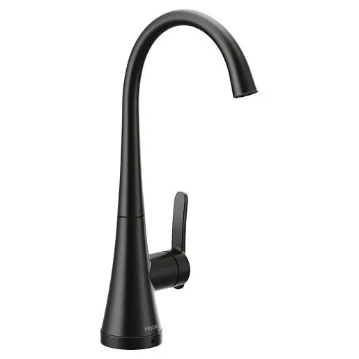 Moen Moen Matte Black One-Handle High Arc Beverage Faucet  S5535BL - Plumbing Market