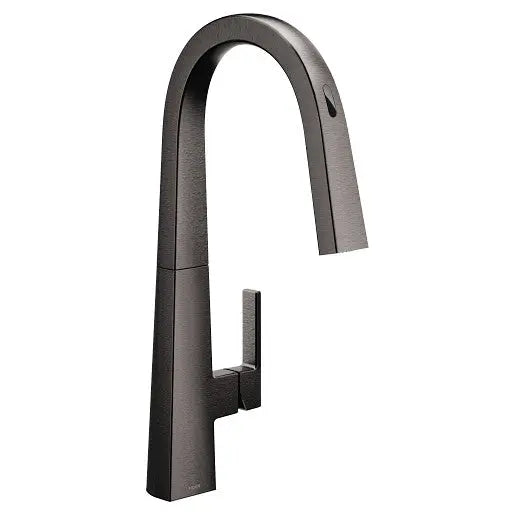 Moen Nio Motion Control Smart Kitchen Faucet In Black Stainless - One Handle High Arc Pulldown  S75005EV2BLS - Plumbing Market