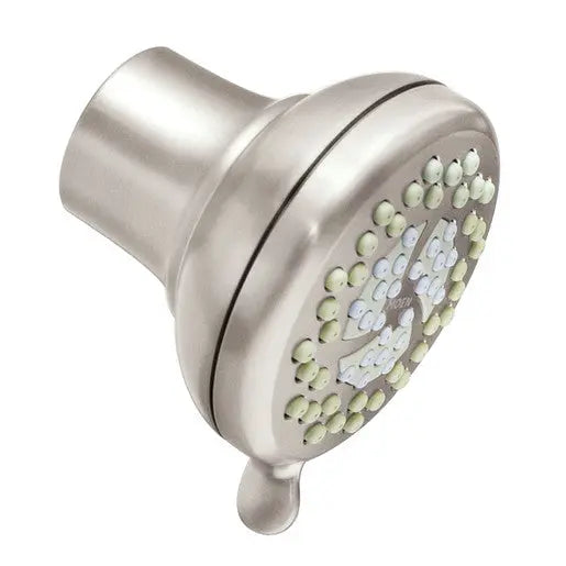 Moen Nurture Spot Resist Brushed Nickel Three-Function 4" Diameter Spray Head Eco-Performance Showerhead  23333KSRN - Plumbing Market