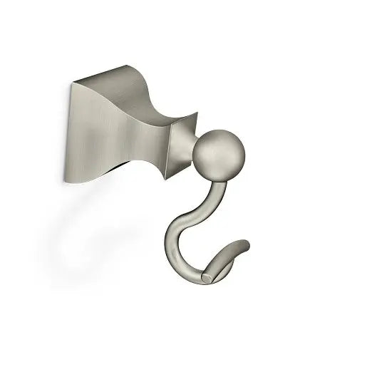 Moen Retreat Brushed Nickel Single Robe Hook  DN8303BN - Plumbing Market