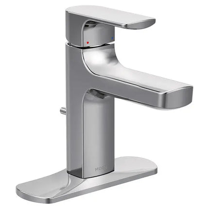 Moen Rizon Chrome Single Handle Low Arc Bathroom Faucet - Plumbing Market
