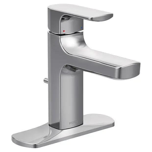Moen Rizon Chrome Single Handle Low Arc Bathroom Faucet - Plumbing Market