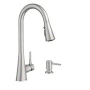 Moen Sarai Spot Resist Stainless Kitchen Faucet  87836SRS - Plumbing Market