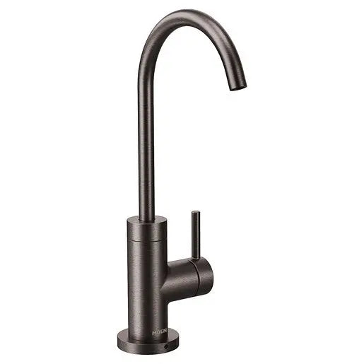 Moen Sip Modern Black Stainless One-Handle High Arc Beverage Faucet  S5530BLS - Plumbing Market