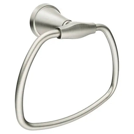 Moen Tiffin Brushed Nickel Towel Ring  MY4886BN - Plumbing Market