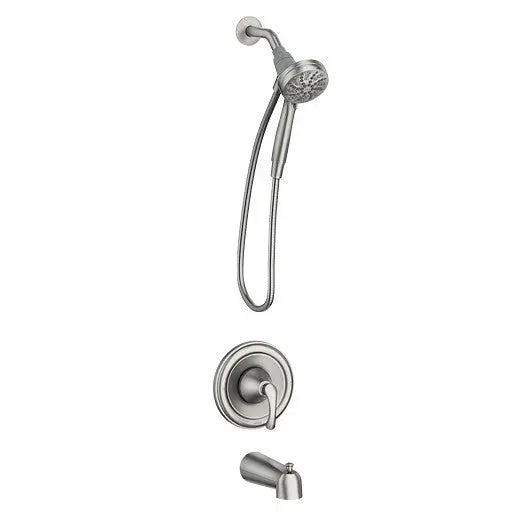 Moen Tiffin Spot Resist Brushed Nickel Posi-Temp® Tub/Shower  82879SRN - Plumbing Market