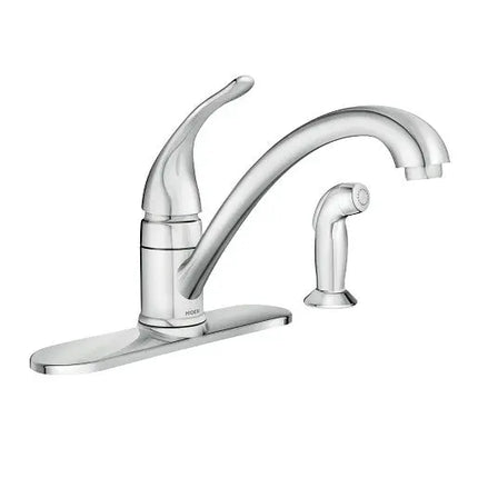 Moen Torrance Chrome One-Handle Low Arc Kitchen Faucet  CA87480 - Plumbing Market