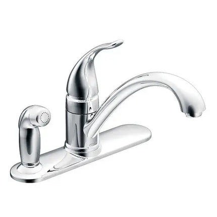 Moen Torrance Chrome One-Handle Low Arc Kitchen Faucet  CA87484 - Plumbing Market