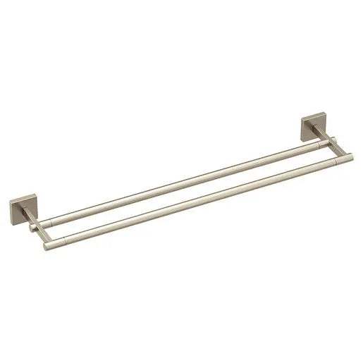 Moen Triva Brushed Nickel 24" Double Towel Bar  BP1822BN - Plumbing Market