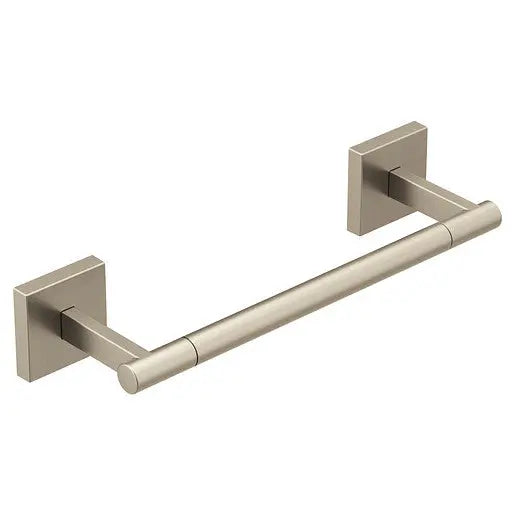 Moen Triva Brushed Nickel 9" Hand Towel Bar  BP1886BN - Plumbing Market