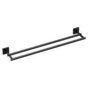 Moen Triva Matte Black 24" Double Towel Bar  BP1822BL - Plumbing Market