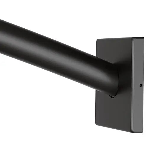Moen Triva Matte Black 5' Curved Shower Rod  CSR2167BL - Plumbing Market