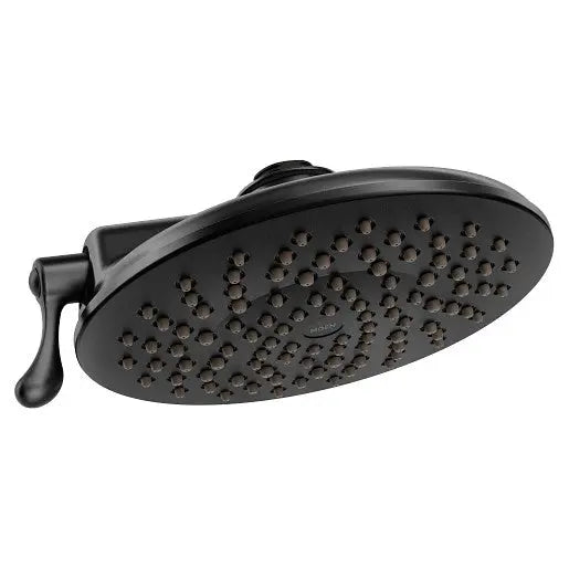 Moen Velocity Matte Black Two-Function 8" Diameter Spray Head Eco-Performance Rainshower  S6320EPBL - Plumbing Market