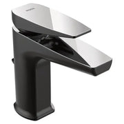 Moen Via Matte Black/Chrome One-Handle Low Arc Bathroom Faucet  S8000BLC - Plumbing Market