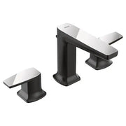 Moen Via Matte Black/Chrome Two-Handle Bathroom Faucet  TS8002BLC - Plumbing Market