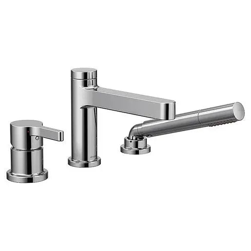 Moen Vichy Chrome One-Handle Low Arc Roman Tub Faucet Includes