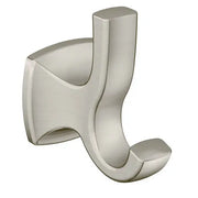 Moen Voss Brushed Nickel Double Robe Hook  YB5103BN - Plumbing Market