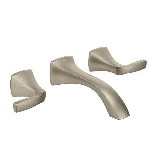 Moen Voss Brushed Nickel Two-Handle Wall Mount Bathroom Faucet  T6906BN - Plumbing Market