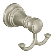 Moen Weymouth Brushed Nickel Double Robe Hook  YB8403BN - Plumbing Market