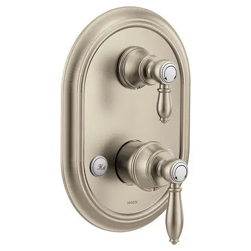 Moen Weymouth Brushed Nickel M-CORE 3-Series With Integrated Transfer Valve Trim  UTS4311BN - Plumbing Market