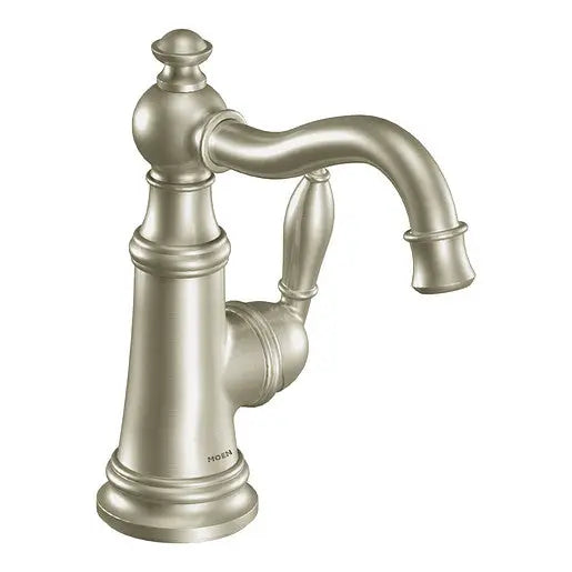 Moen Weymouth Brushed Nickel One-Handle High Arc Bathroom Faucet  S42107BN - Plumbing Market