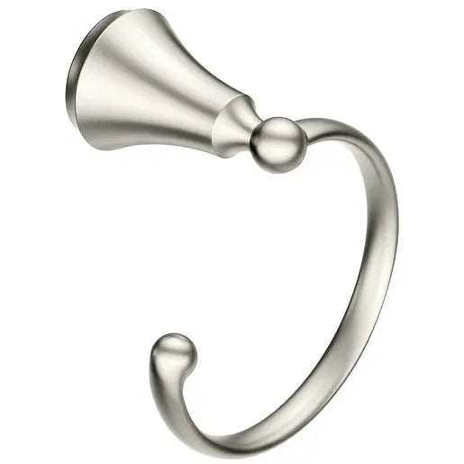 Moen Wynford Brushed Nickel Towel Ring  YB5286BN - Plumbing Market