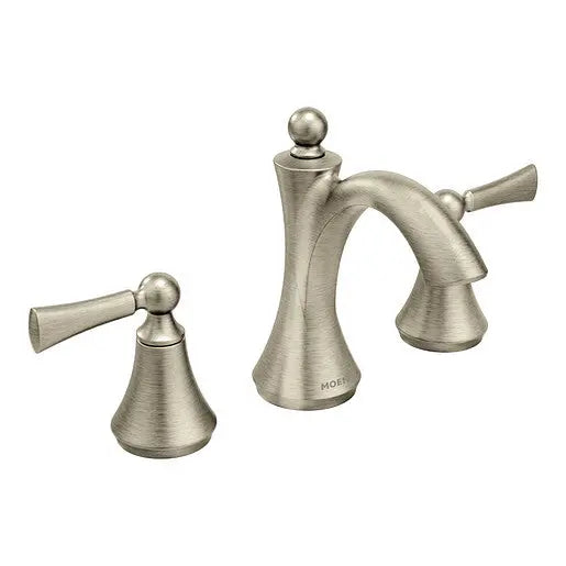 Moen Wynford Brushed Nickel Two-Handle High Arc Bathroom Faucet  T4520BN - Plumbing Market
