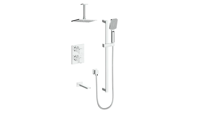 NIVEAU TRIM FOR 3-WAY TH SHOWER KIT WITH 6" CEILING ARM N/A - Plumbing Market