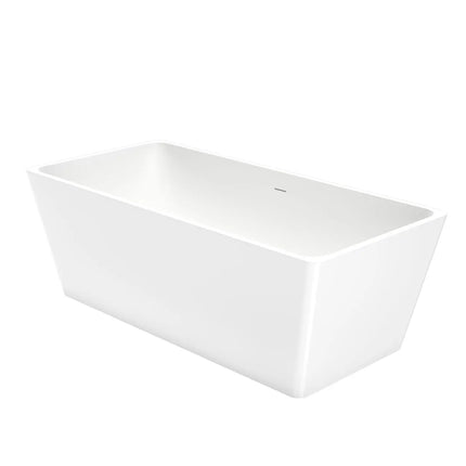 Nakuru 67 x 31 Acrylic Freestanding Rectangular Center Drain Bathtub in White - Plumbing Market