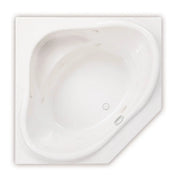 Nancy 54 x 54 Acrylic Drop-in Center Drain Bathtub in White - Plumbing Market
